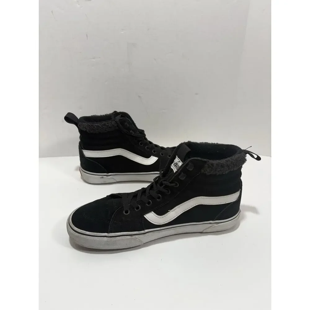 Vans Filmore Vansguard Shoes Women's Sz 10 Black White Lined High Top Sneakers‎